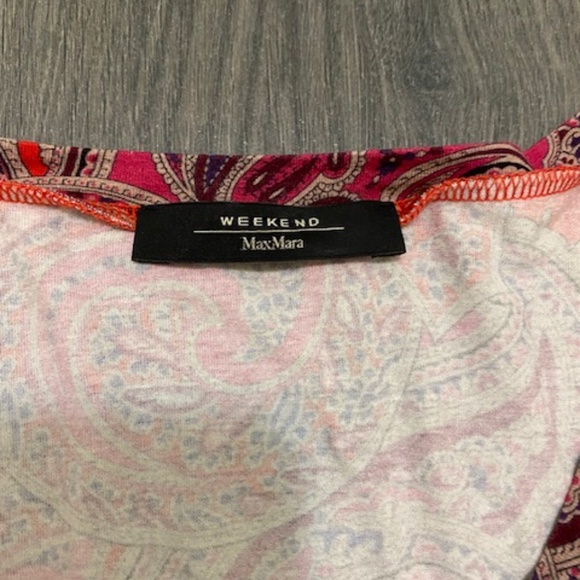Weekend Max Mara Paisley Boho Tunic Top Size S - Picture 2 of 6